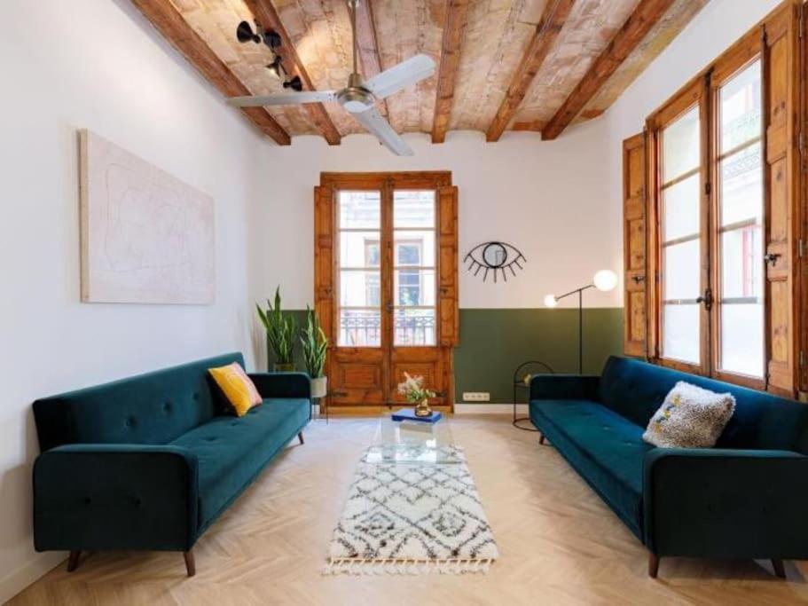 Spacious Apartment In The Gothic Barcellona Esterno foto