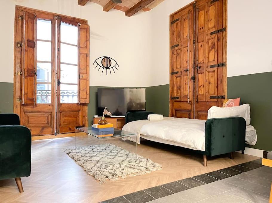 Spacious Apartment In The Gothic Barcellona Esterno foto