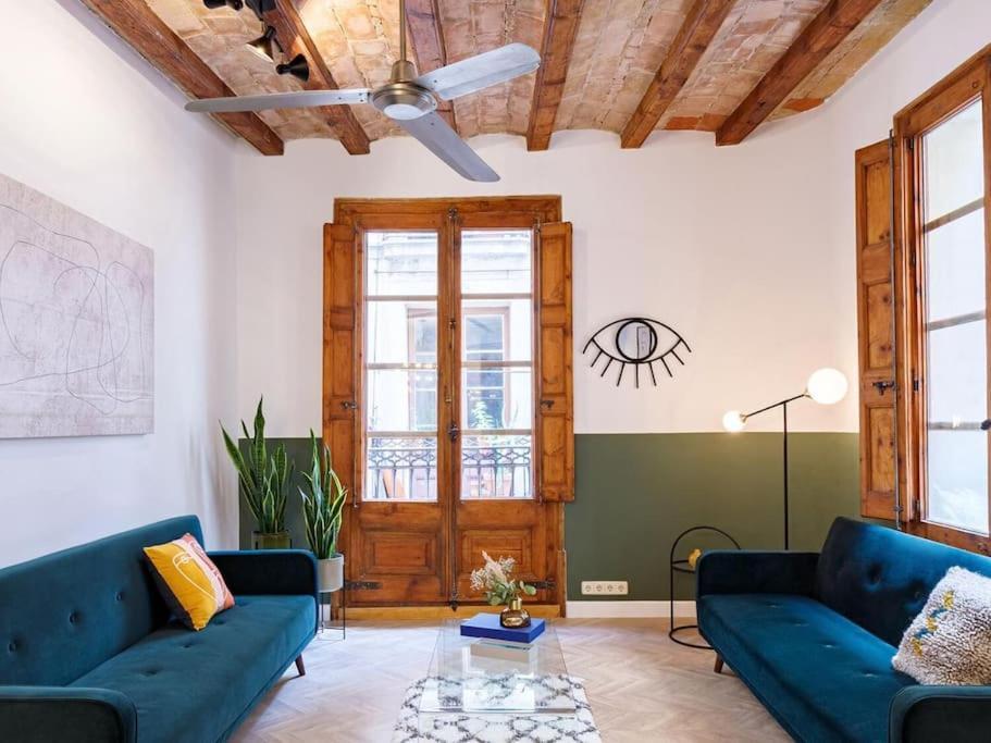 Spacious Apartment In The Gothic Barcellona Esterno foto