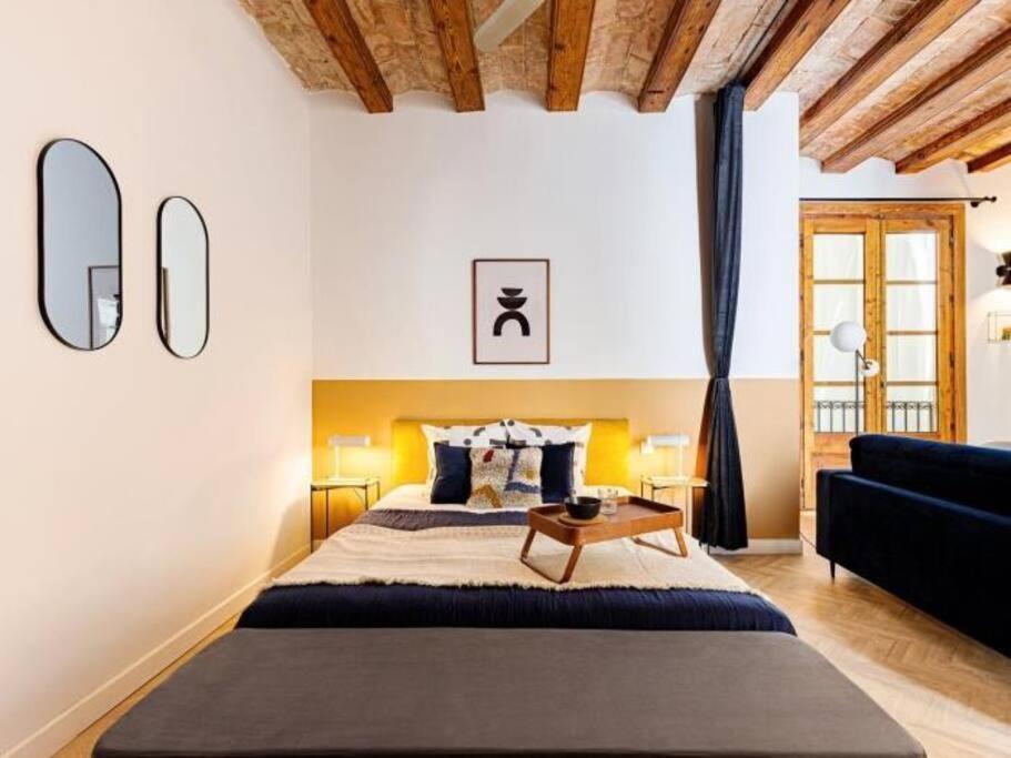 Spacious Apartment In The Gothic Barcellona Esterno foto