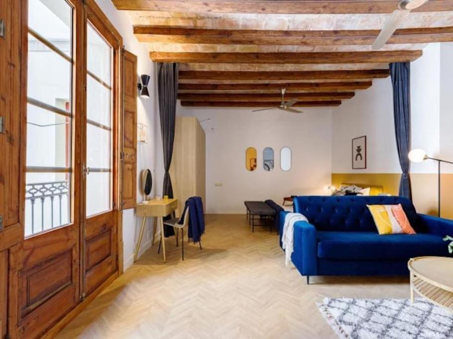 Spacious Apartment In The Gothic Barcellona Esterno foto