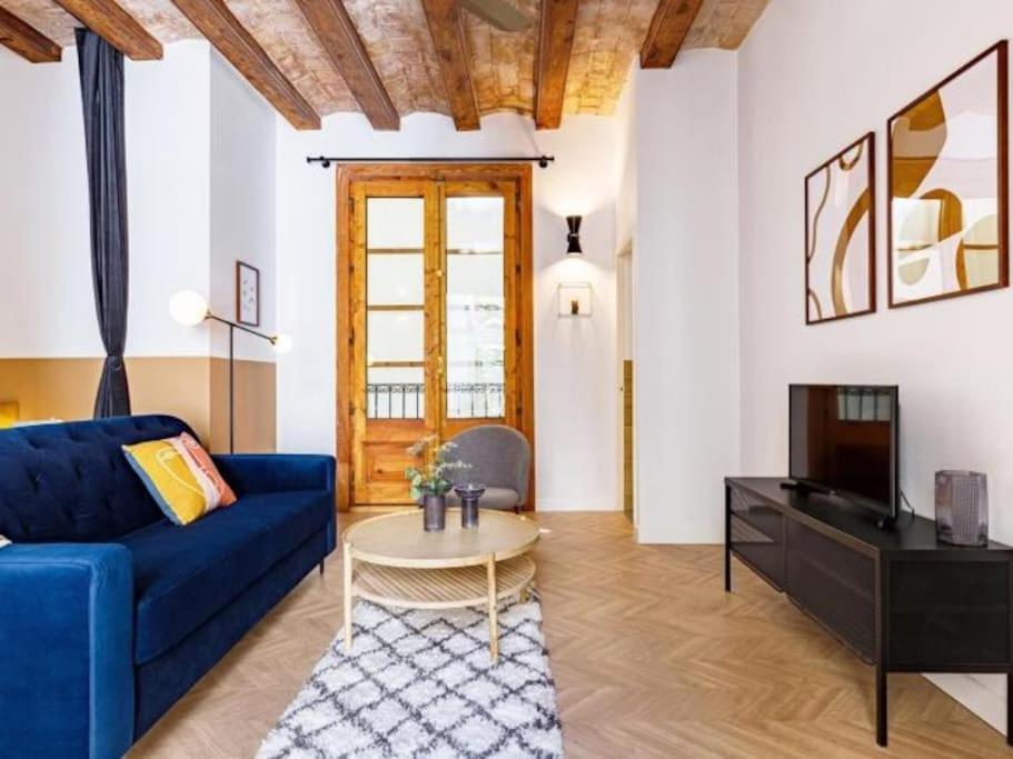 Spacious Apartment In The Gothic Barcellona Esterno foto